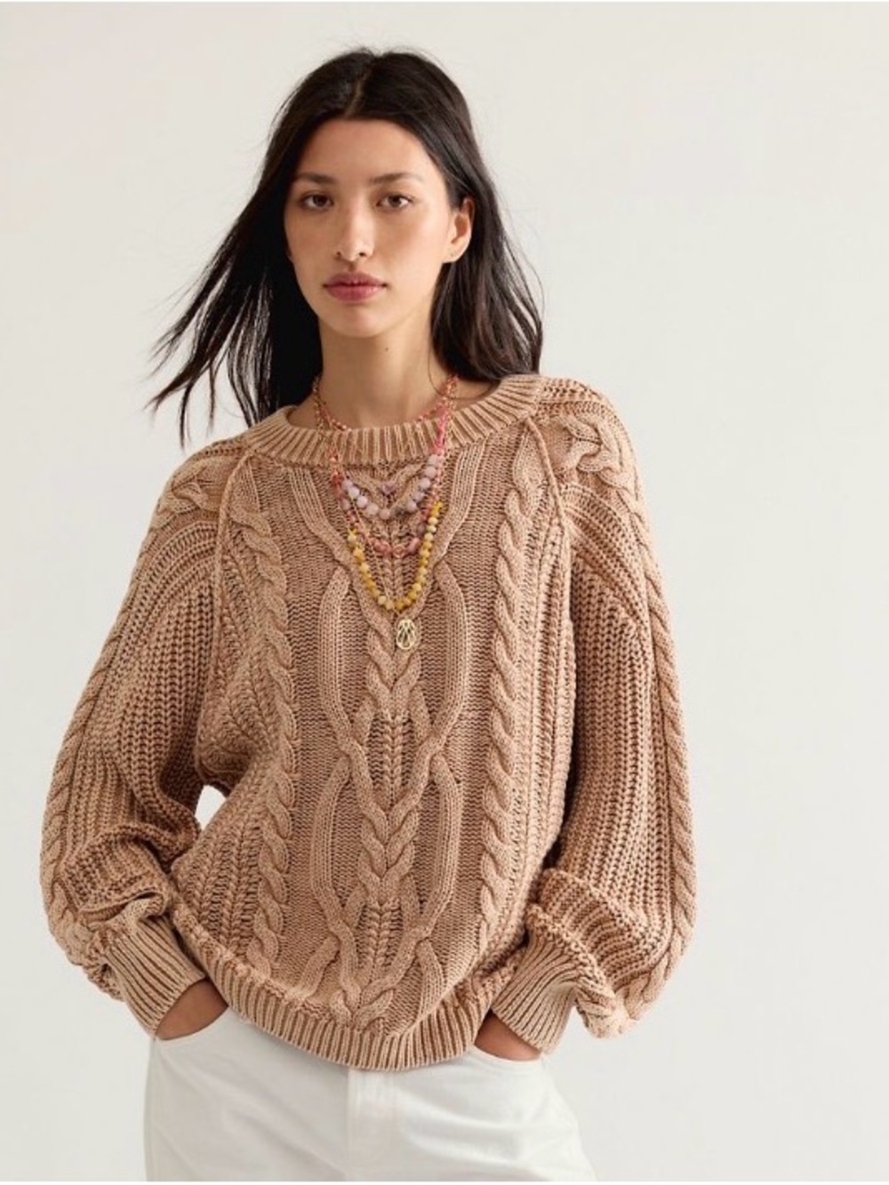 Free people Frankie Cable Knit small